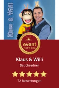 Bauchredner für Karneval – Klaus & Willi begeistern auf jeder Bühne